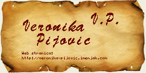 Veronika Pijović vizit kartica